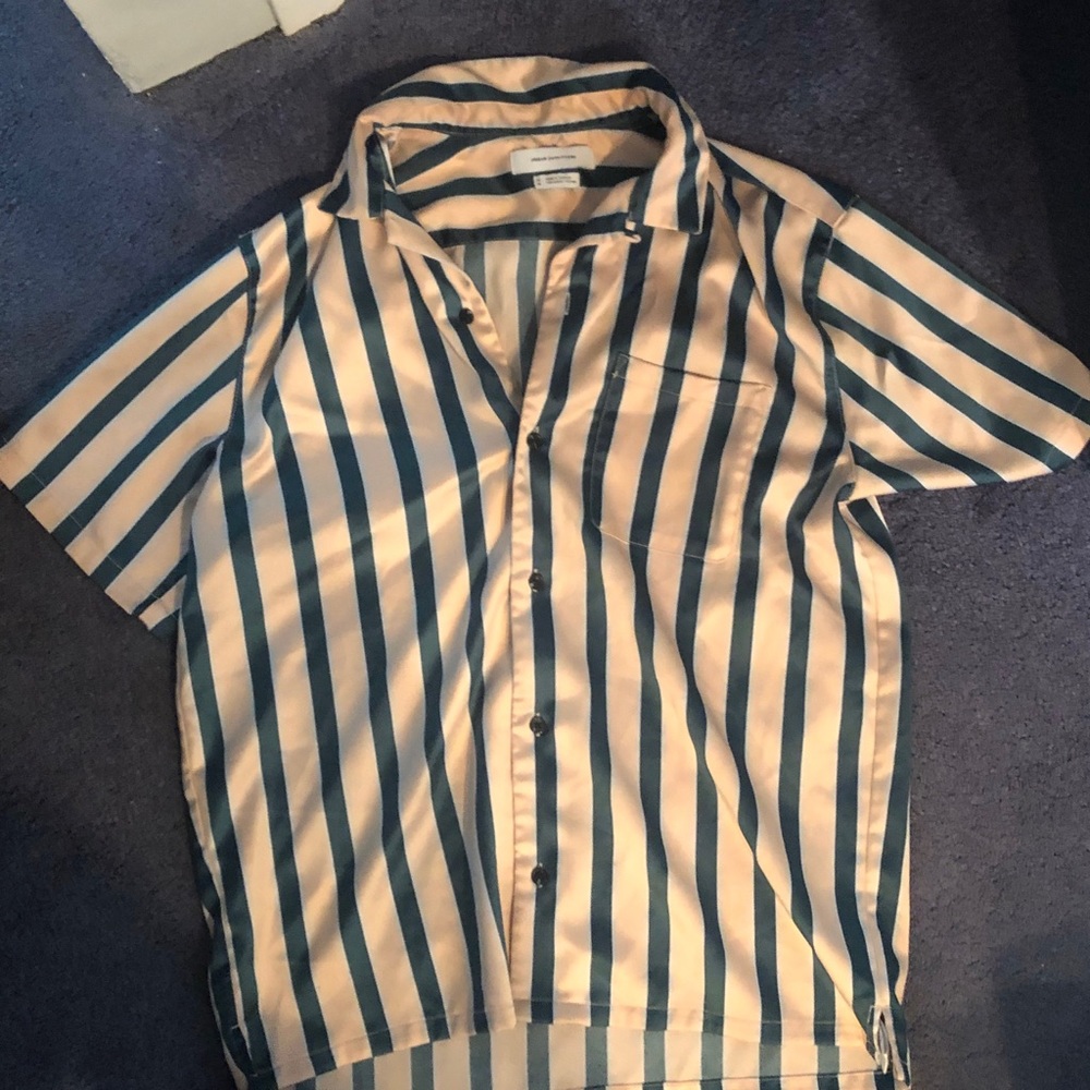 Satin Mens Button Up